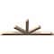 Ekena Millwork Saratoga Smooth Timber Gable Bracket, Douglas Fir, 108"W x 40"H x 5 1/2"D x 5 1/2"F, 9/12 Pitch GBW108X40X0606SAR00SDF - alternate 4